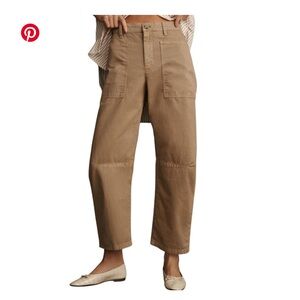 Velvet by Graham and Spencer Brylie Brushed Twill Barrel Pants